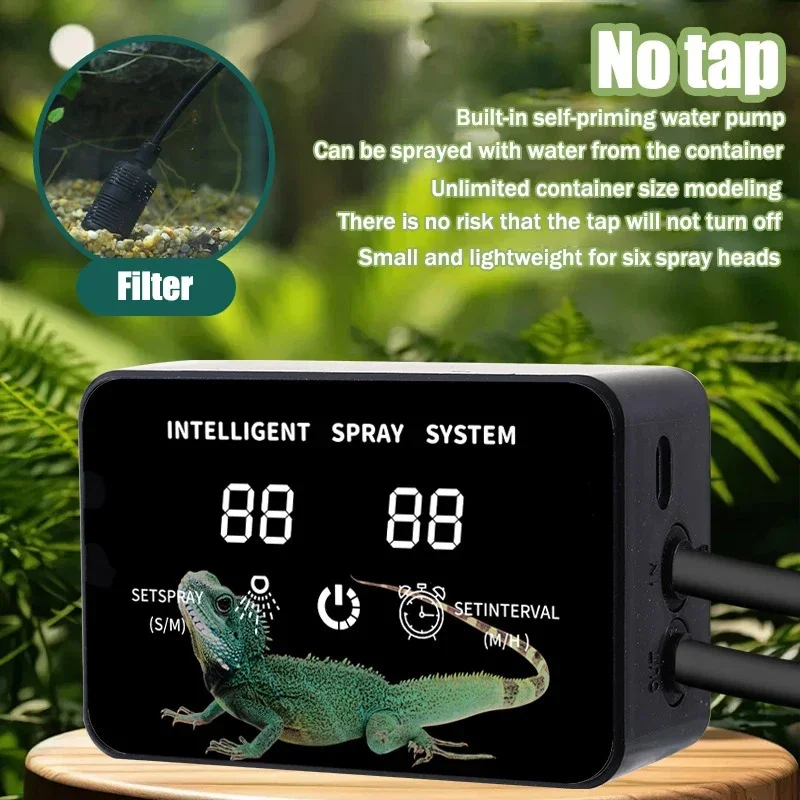 Smart Garden Watering System - 지능형 파충류 분무기 타이머 스프레이 시스템