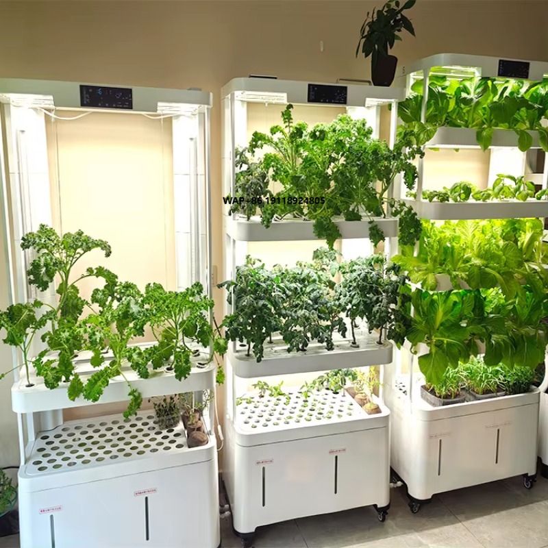 Smart Garden Vertical Planter - LED 식물 생장등이 장착된 이동식 스마트
