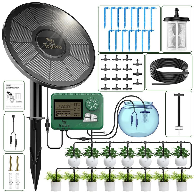 Smart Garden Watering System - 태양 관개 장비 자동 타이머가 있는
