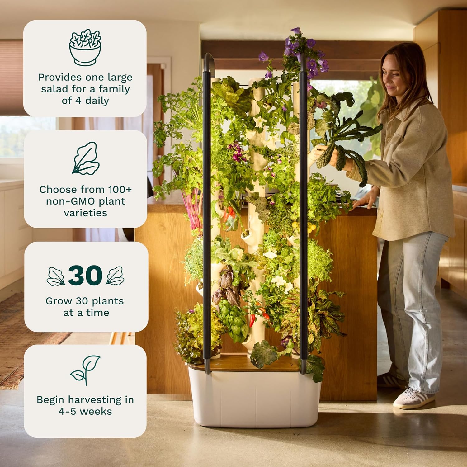 Smart Garden Vertical Planter - 스마트 실내 정원 시스템 상업용 수직