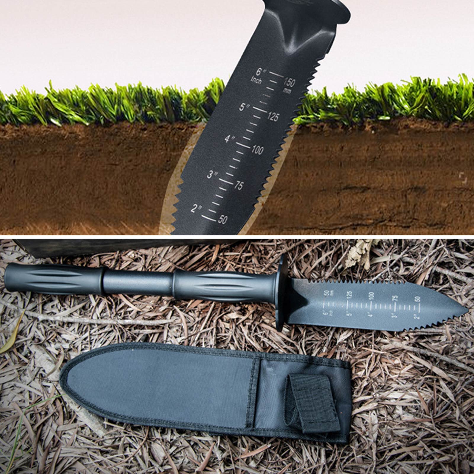 Smart Garden Edging - 금속 탐지기 굴착 도구 톱니 모양