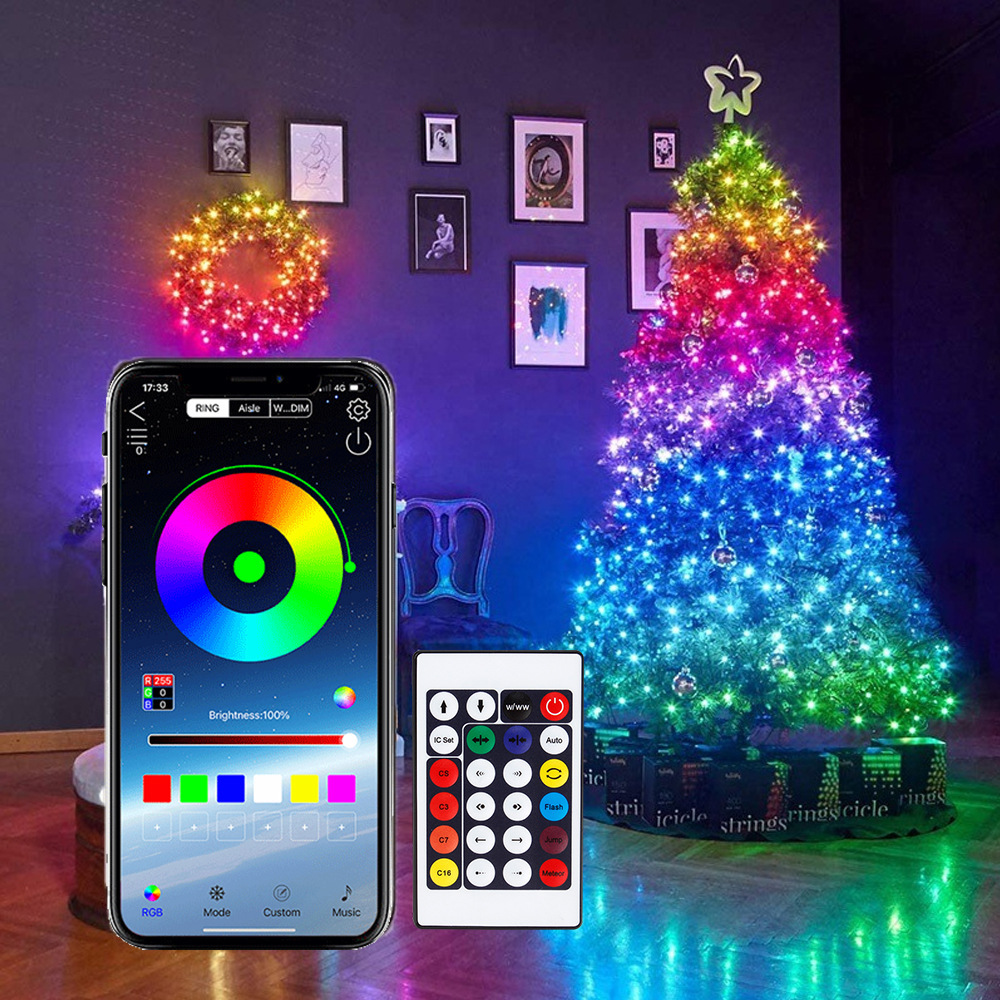 Smart Garden Led Lights - 스마트 LED 요정 스트링 조명, 원격