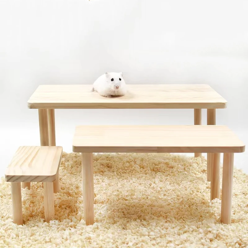 Insect Hotel Wood - 1pc 기능성 나무 햄스터 하우스 데스크