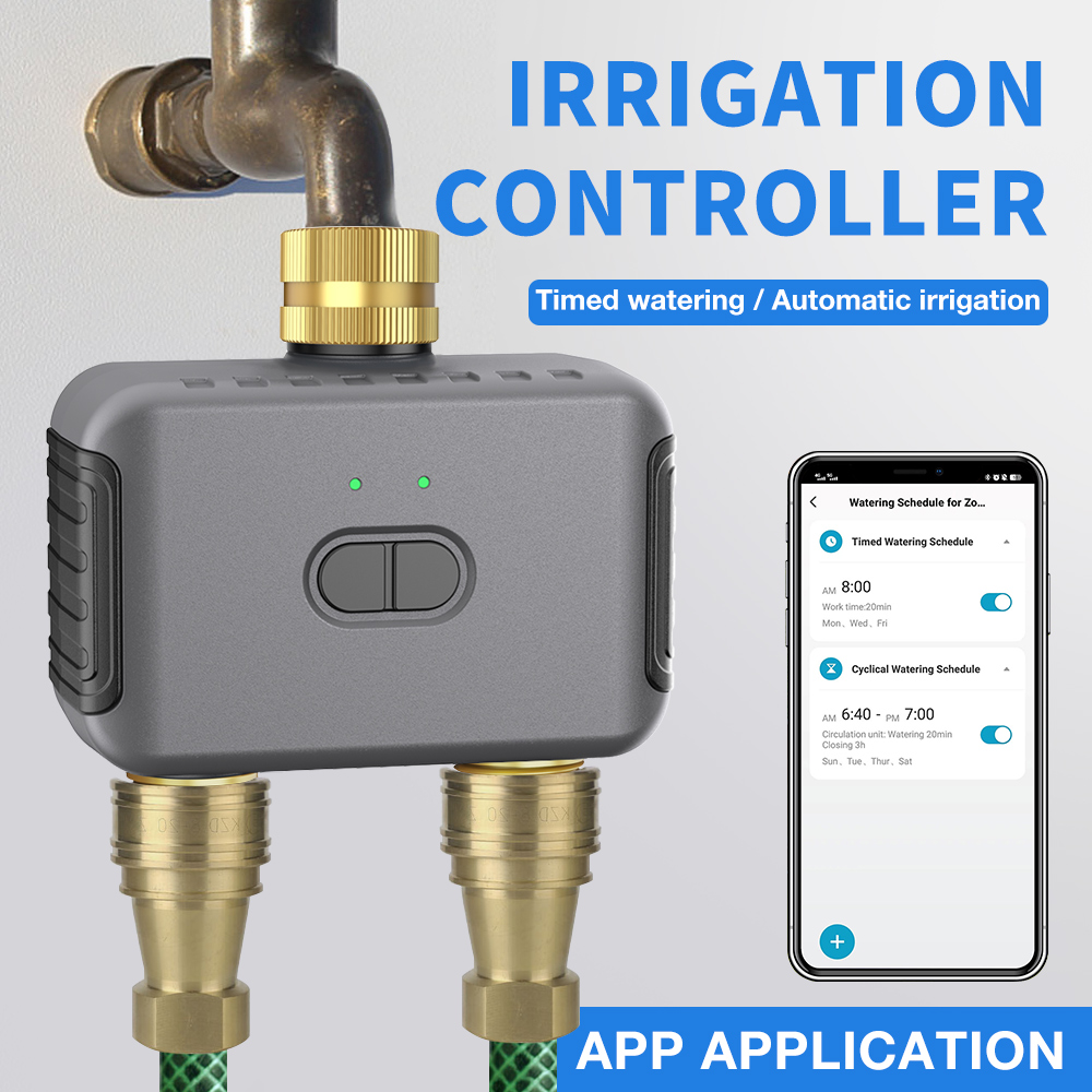 Smart Garden Watering System - Tuya 2 구역 급수 타이머 정원