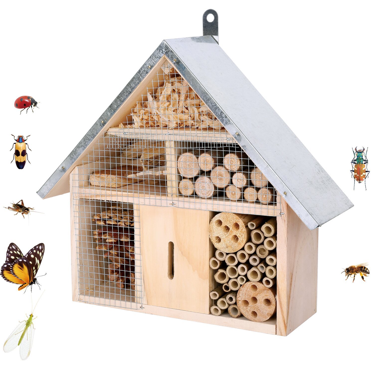 정원 나무 곤충집 벌집 벌레 호텔 쉼터 천연 목재 야외 - Insect Hotel Wood 리뷰 및 가격