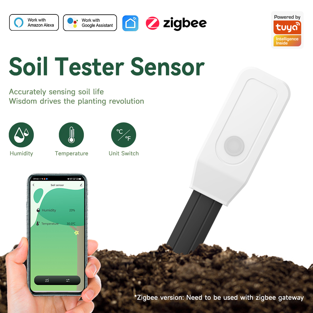스마트 토양 테스터 센서, 지그비 3.0 토양 수분 및 - Smart Garden Sensors 리뷰 및 가격