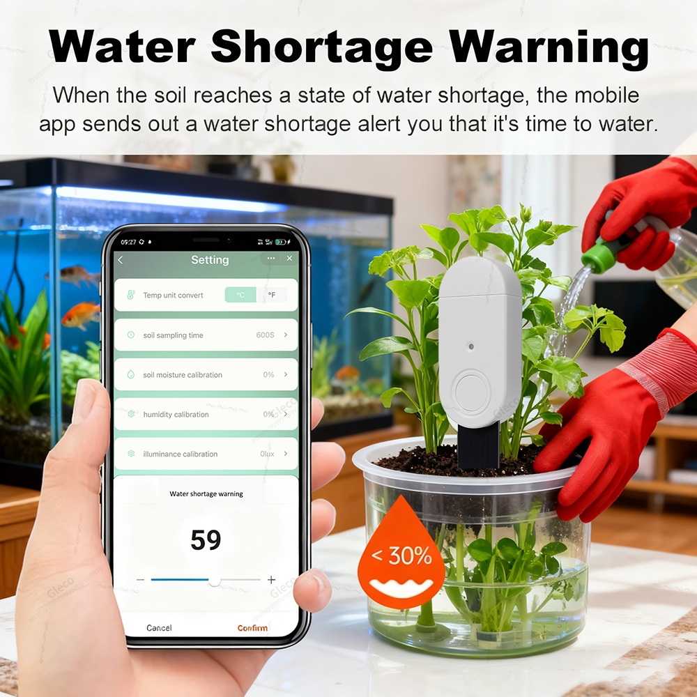Zigbee 토양 테스터 자동 정원 관개용 비옥도 온도 - Smart Garden Sensors 리뷰 및 가격