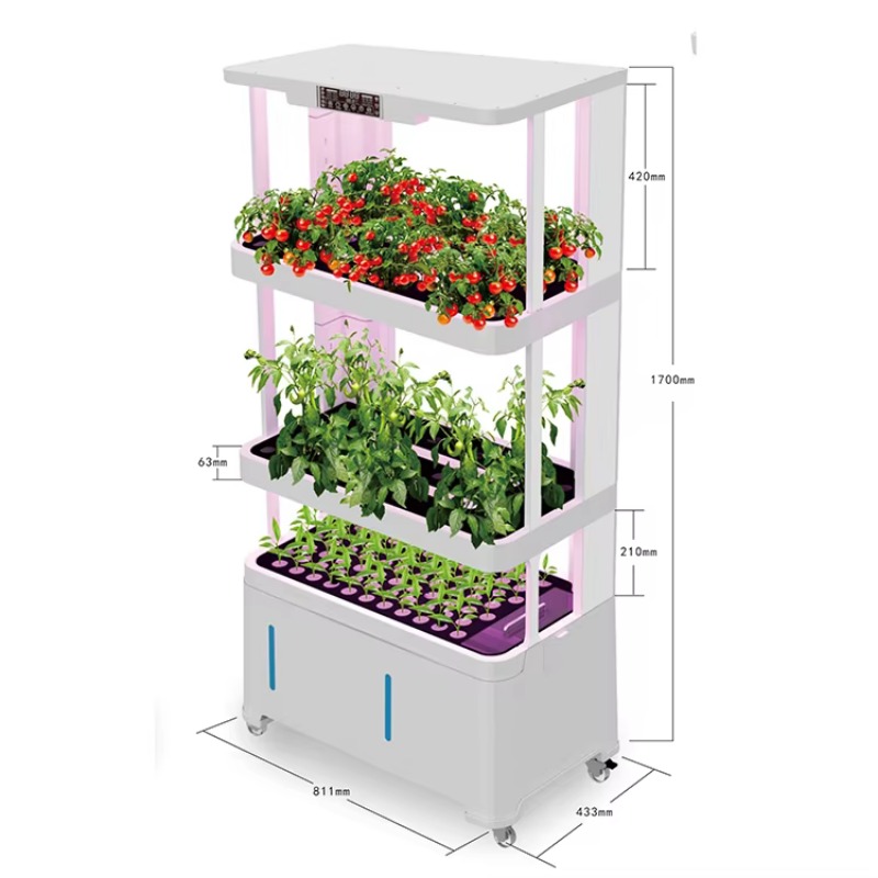 LED 식물 생장등이 장착된 이동식 스마트 가든 플랜터 - Smart Garden Vertical Planter 리뷰 및 가격