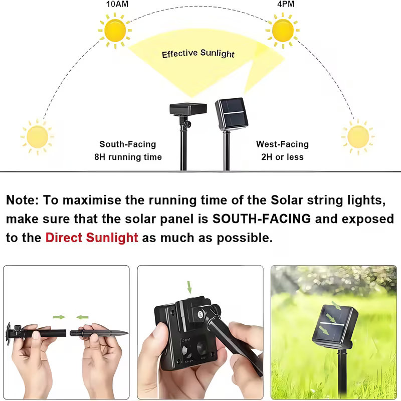 태양열 스트링 라이트 야외 LED 요정 크리스마스 조명 - Smart Garden Light Camera 리뷰 및 가격