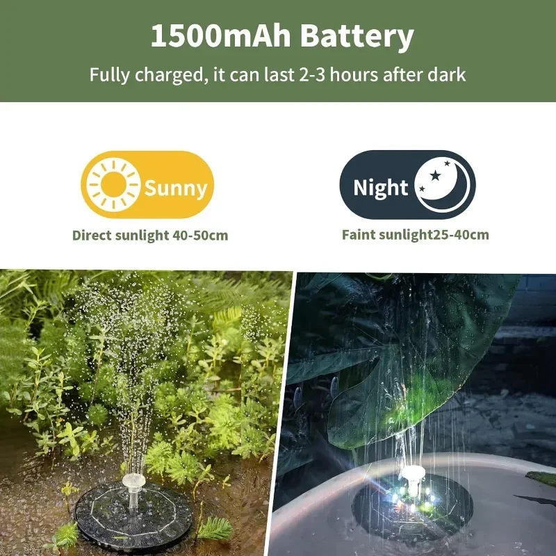 LED 조명 태양열 분수 조명, 회전 분수, 워터 펌프 - Smart Garden Light Camera 리뷰 및 가격
