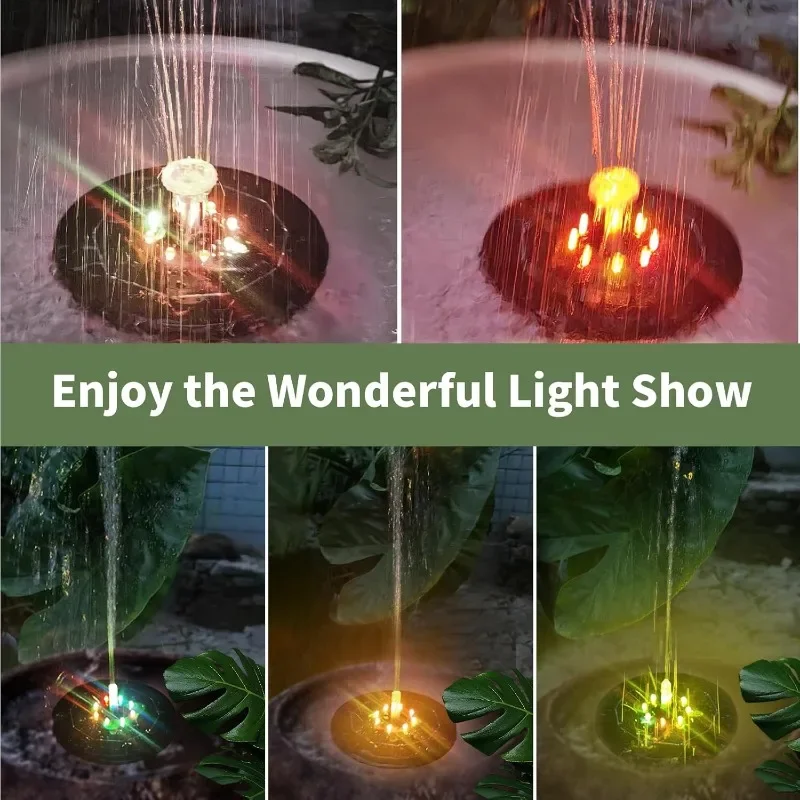 LED 조명 태양열 분수 조명, 회전 분수, 워터 펌프 - Smart Garden Light Camera 리뷰 및 가격