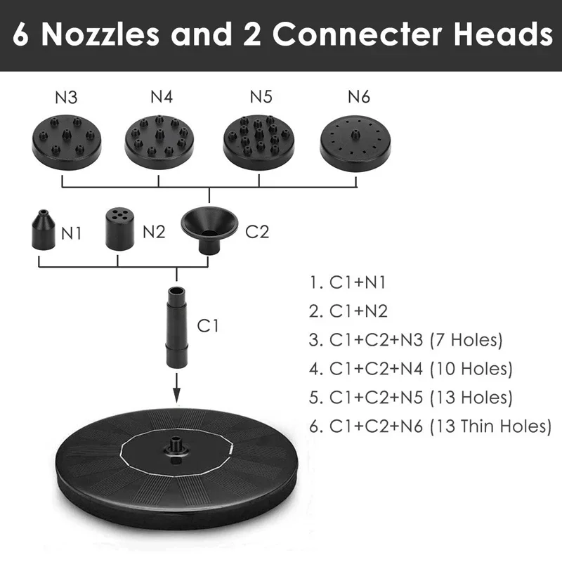 LED 조명 태양열 분수 조명, 회전 분수, 워터 펌프 - Smart Garden Light Camera 리뷰 및 가격