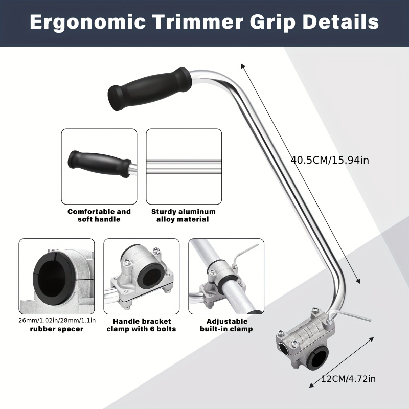 트리머 그립 스트링 트리머 브래킷 클램프가 있는 손잡이 - Smart Garden Edging 리뷰 및 가격