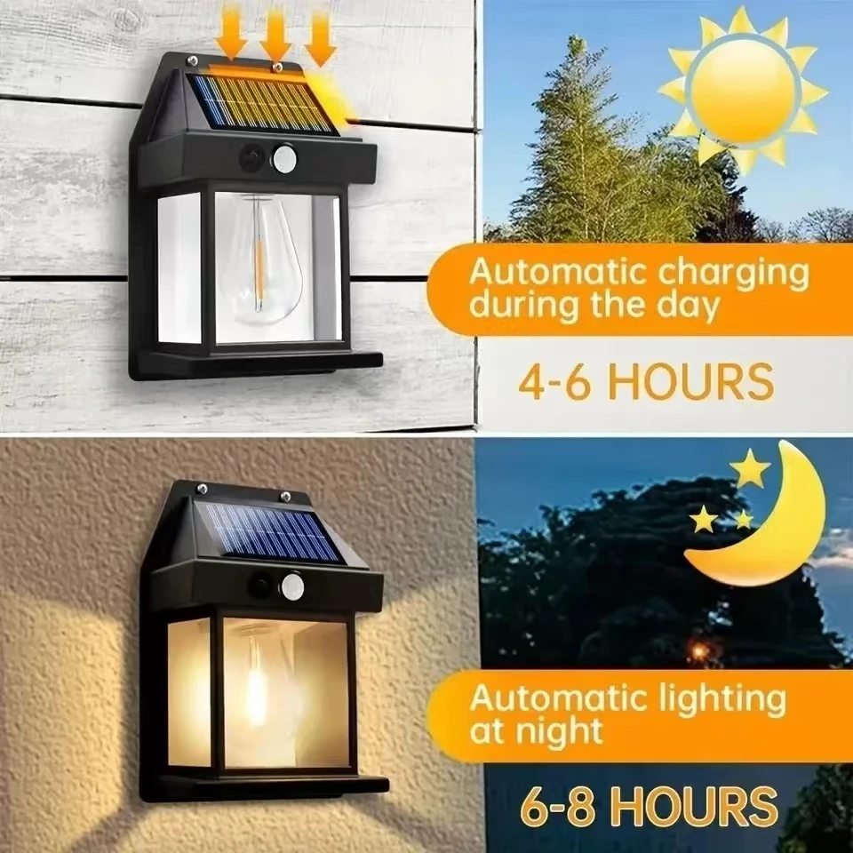 야외 태양광 텅스텐 벽등, 모션 센서 내장, IP65  - Smart Garden Light Camera 리뷰 및 가격