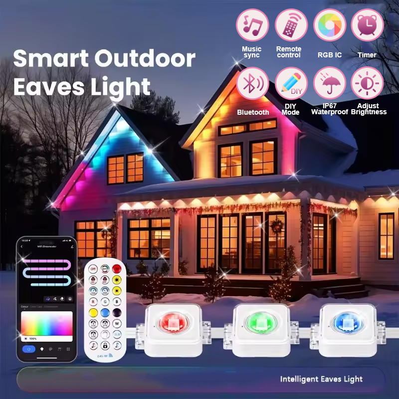 150피트 100피트 50피트 영구 실외 조명 75가지 - Smart Garden Led Lights 리뷰 및 가격