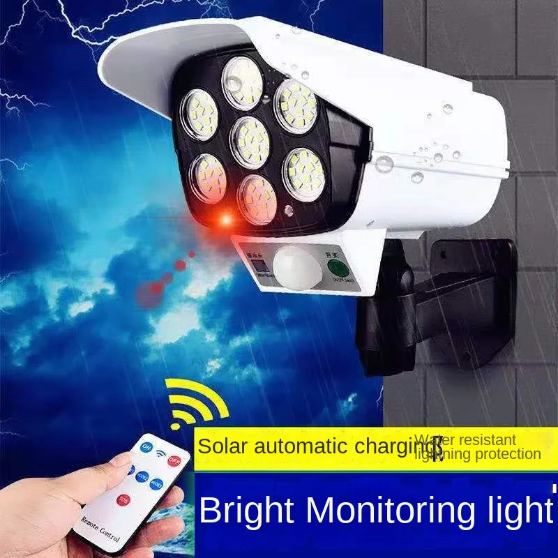 야외 태양 빛 모션 센서 보안 더미 카메라 무선 홍수  - Smart Garden Light Camera 리뷰 및 가격