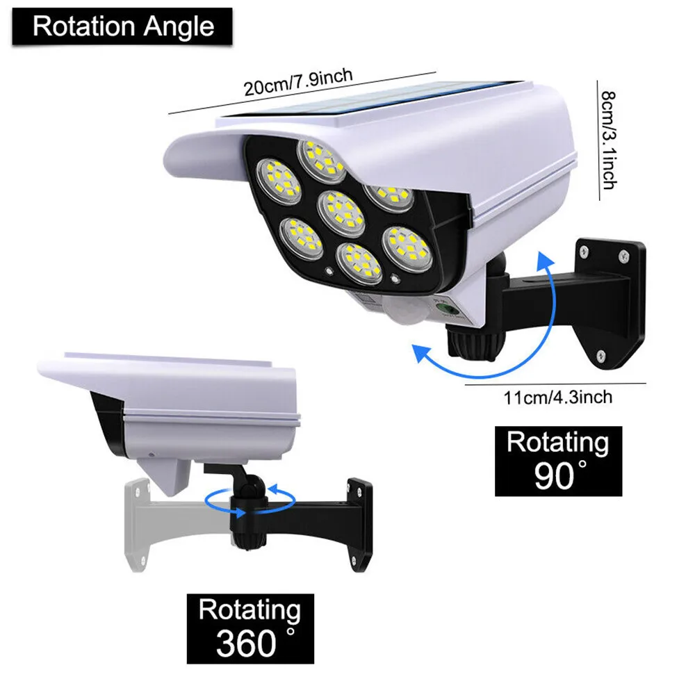 야외 태양 빛 모션 센서 보안 더미 카메라 무선 홍수  - Smart Garden Light Camera 리뷰 및 가격