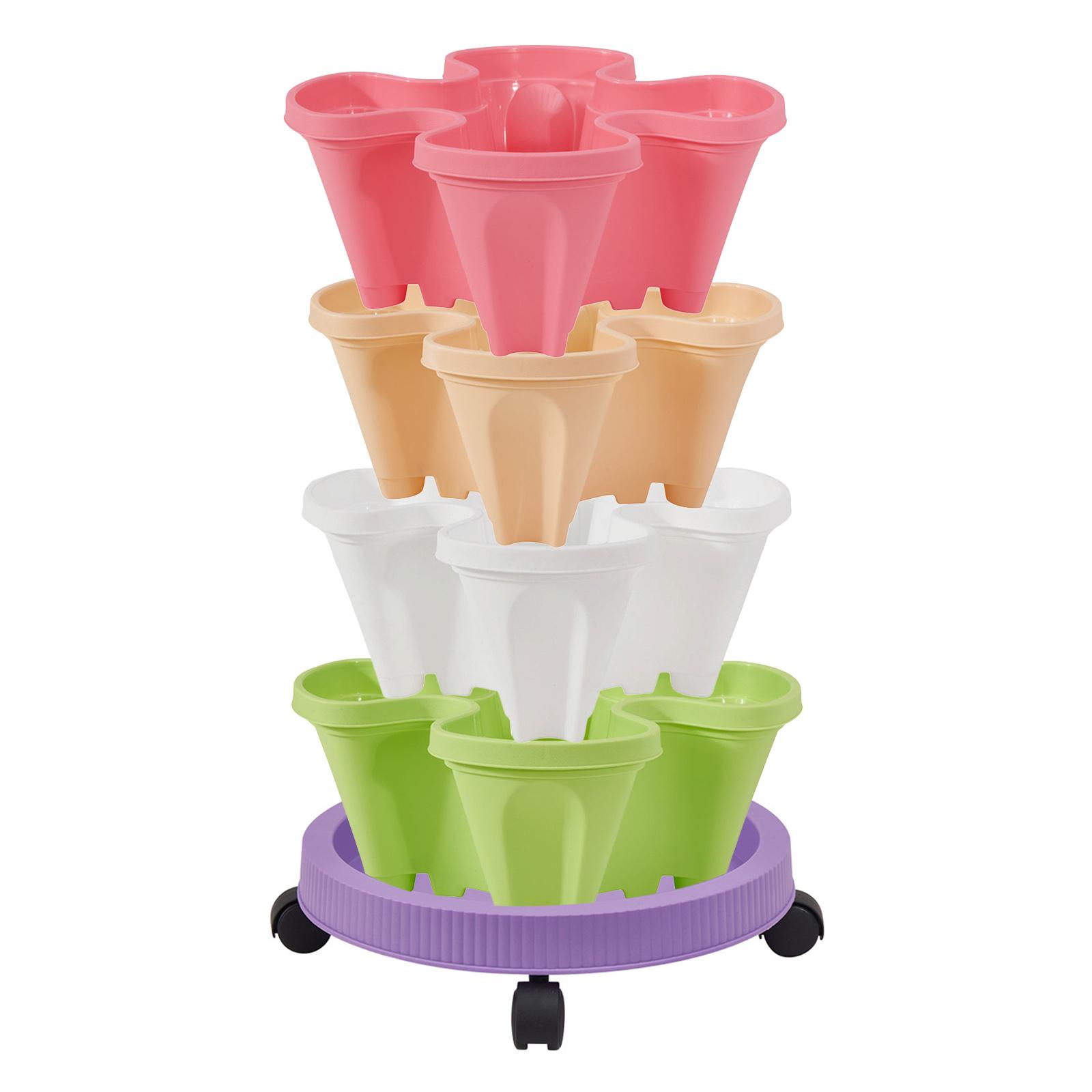 쌓을 수 있는 수직 정원 화분 딸기 재배용 화분 가든  - Smart Garden Vertical Planter 리뷰 및 가격