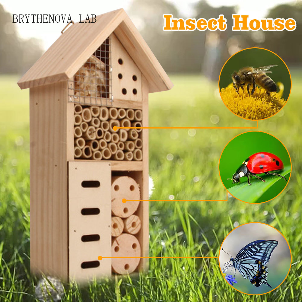 곤충집 나무 곤충 호텔 자연 둥지 서식지 정원 야외 마 - Insect Hotel Wood 리뷰 및 가격