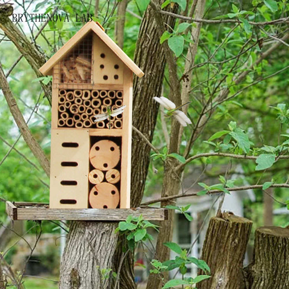 곤충집 나무 곤충 호텔 자연 둥지 서식지 정원 야외 마 - Insect Hotel Wood 리뷰 및 가격