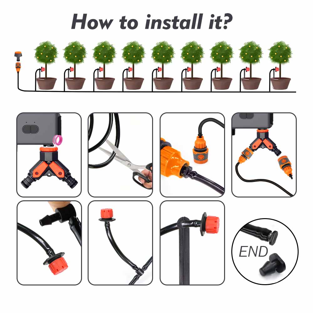 정원 스마트 블루투스 앱 원격 제어 타이머 관개 세트  - Smart Garden At Home 리뷰 및 가격
