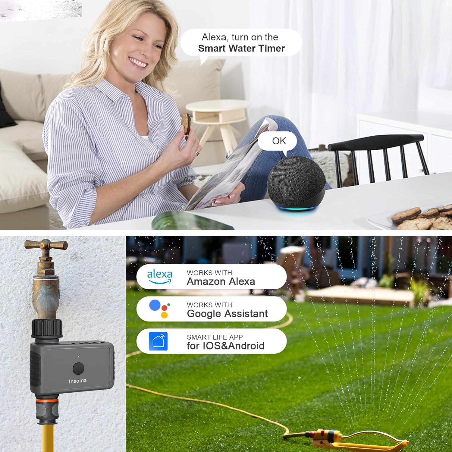 Insoma Wifi 자동 뿌리기 타이머 원격 정원 워 - Smart Garden At Home 리뷰 및 가격