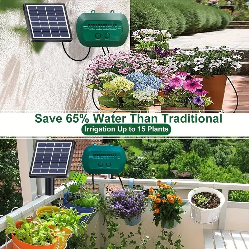 냄비 식물을위한 내장 1800mAh 배터리 관개 기능이 - Smart Garden Watering System 리뷰 및 가격