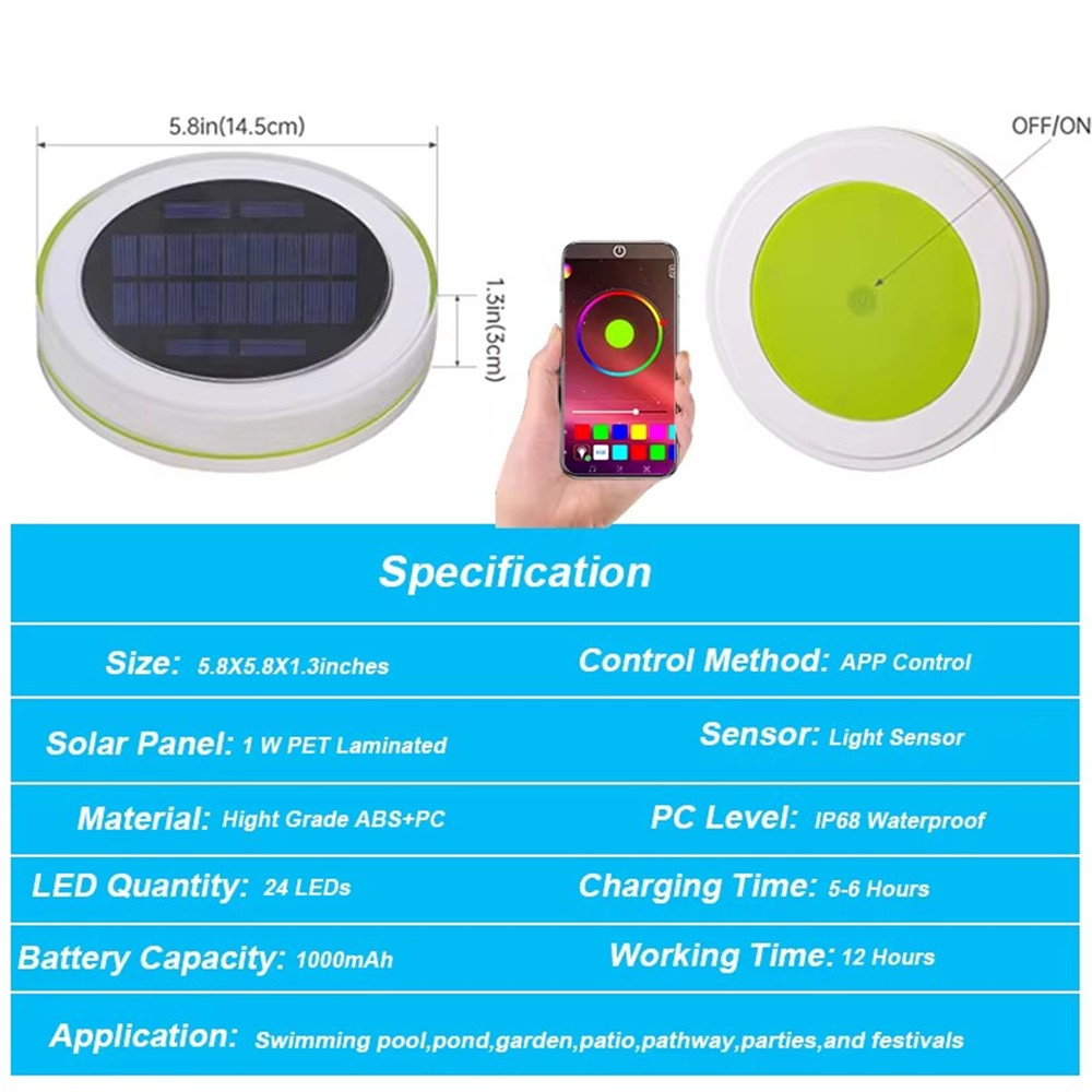 태양 LED 물 플로트 빛 야외 방수 IP68 스마트  - Smart Garden Led Lights 리뷰 및 가격