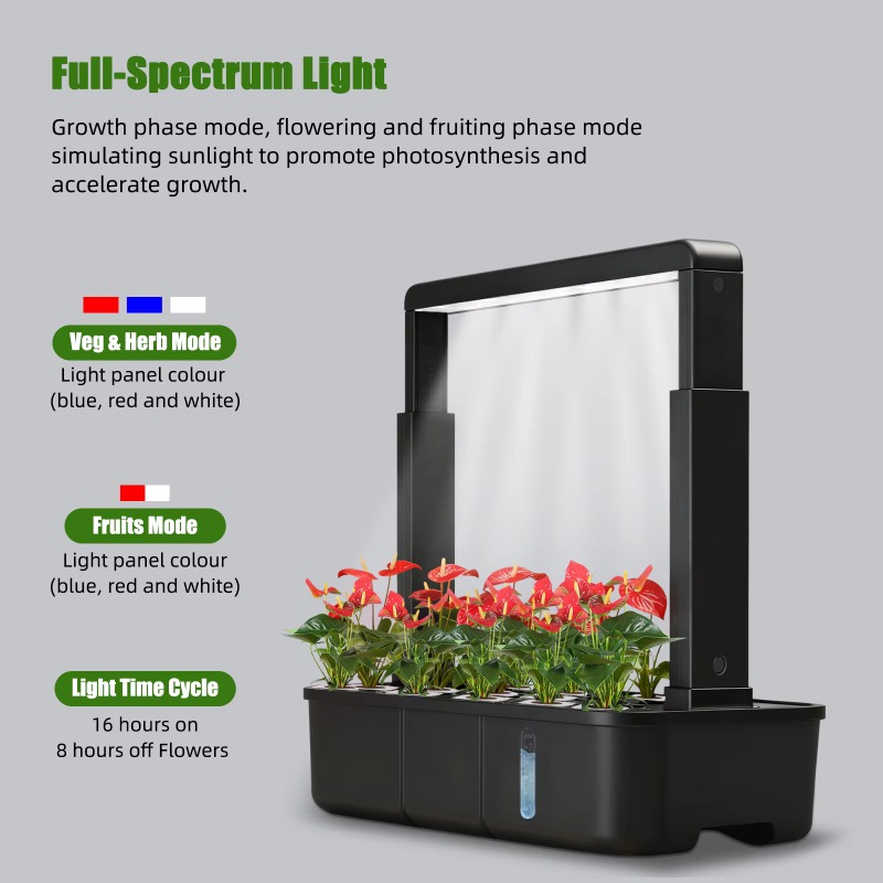 실내 LED 15개 튜브 수경재배 스마트 가든 시스템으 - Smart Garden At Home 리뷰 및 가격