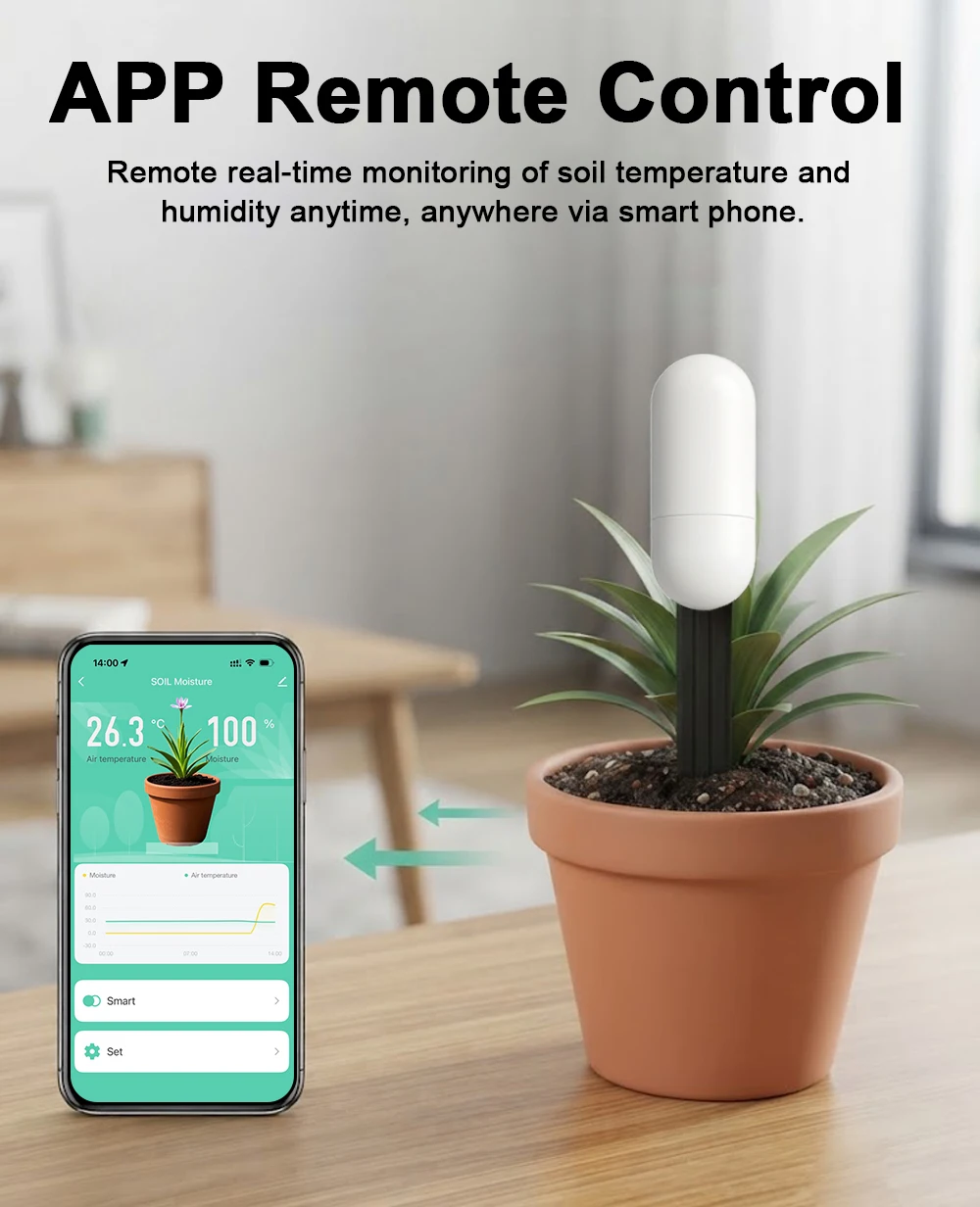 Tuya Zigbee 온도 습도 수분 감지기 스마트 토 - Smart Garden Sensors 리뷰 및 가격