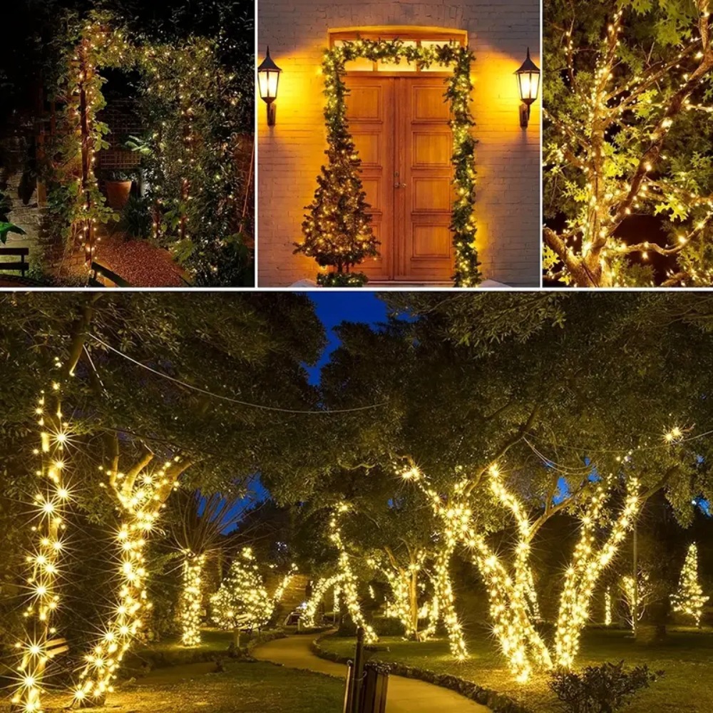 태양열 전원 야외 문자열 조명 100 LED 8 모드  - Smart Garden Light Camera 리뷰 및 가격