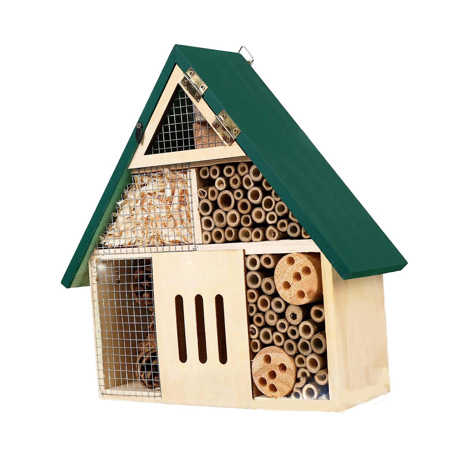 꿀벌 호텔 유익한 꿀벌 나무 나비 호텔 울타리 야외 정 - Insect Hotel Wood 리뷰 및 가격