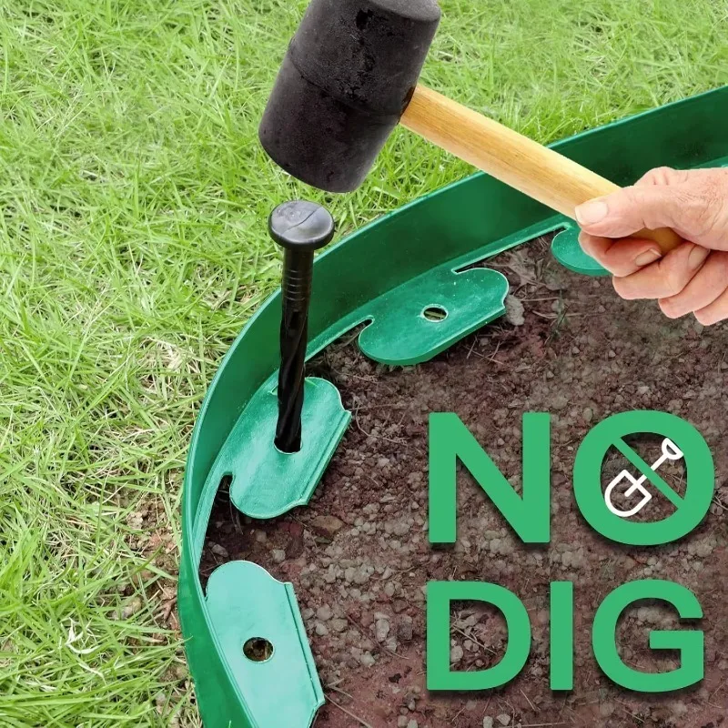 30개의 스파이크 앵커가 있는 10M 유연한 PVC 정 - Smart Garden Edging 리뷰 및 가격