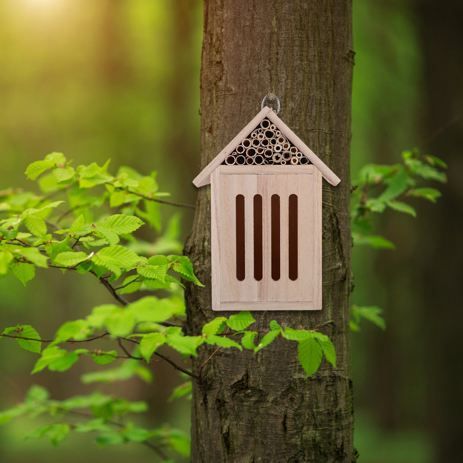 나무로 만든 곤충 호텔 곤충집 정원 야외 보호소 유익곤 - Insect Hotel Wood 리뷰 및 가격