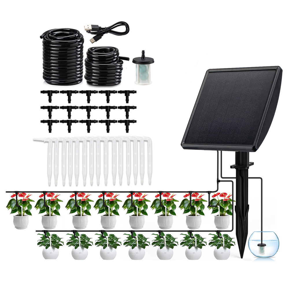 태양광 자동 드립 관수 펌프 스마트 급수 시스템 - 정 - Smart Garden Watering System 리뷰 및 가격