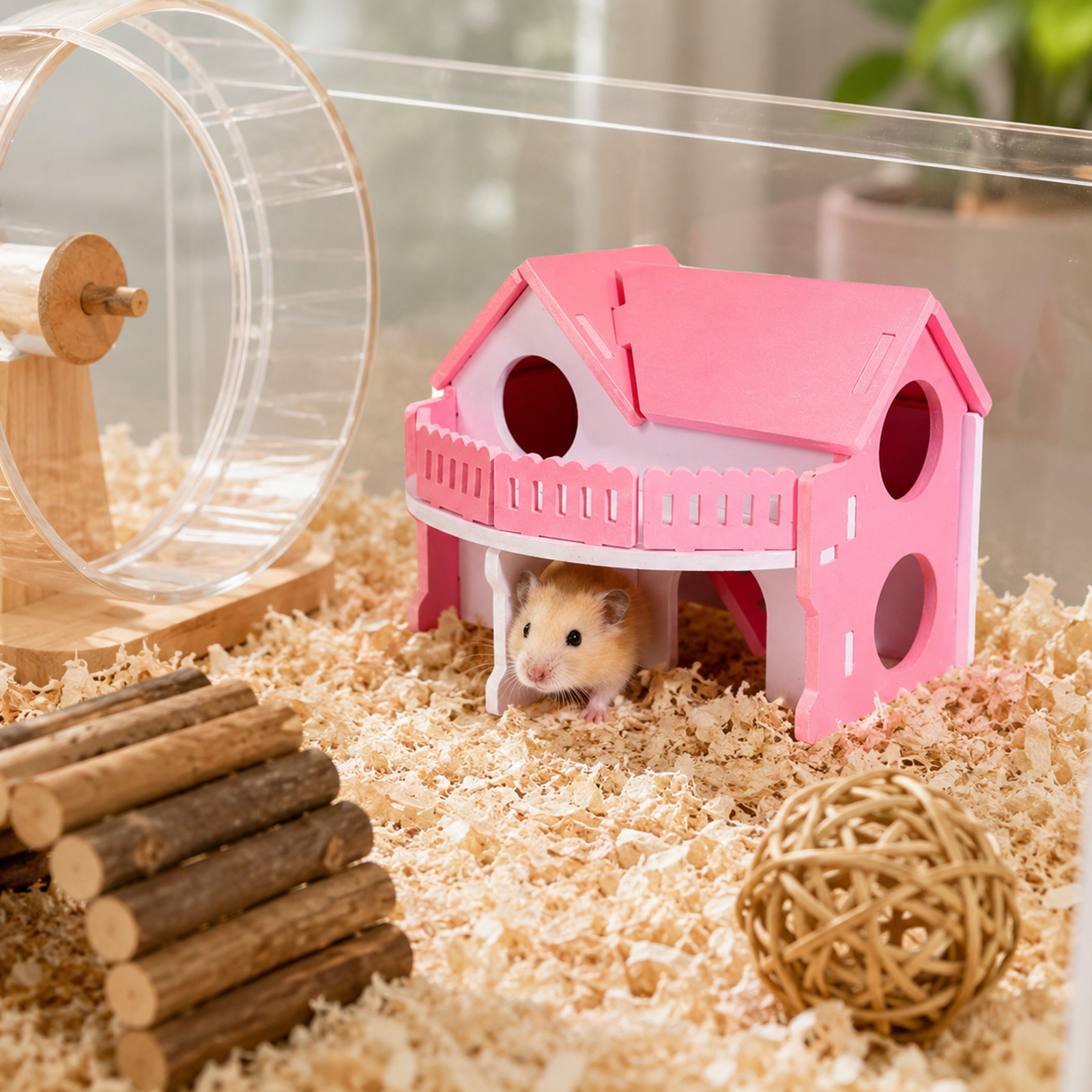 귀여운 애완동물 집 나무 햄스터 집 작은 동물 울타리  - Insect Hotel Wood 리뷰 및 가격