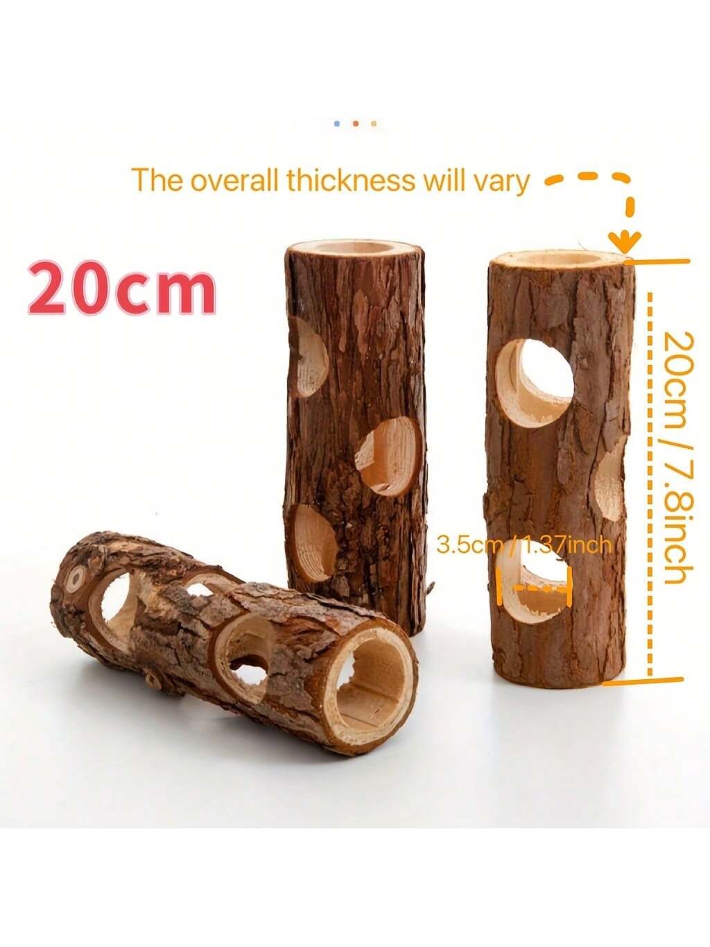 자연 목재로 만든 햄스터 은신처 터널, 20cm x 1 - Insect Hotel Wood 리뷰 및 가격